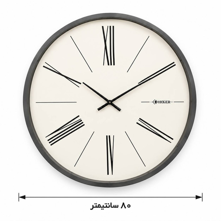 ساعت دیواری HOGER کد 140 طوسی
