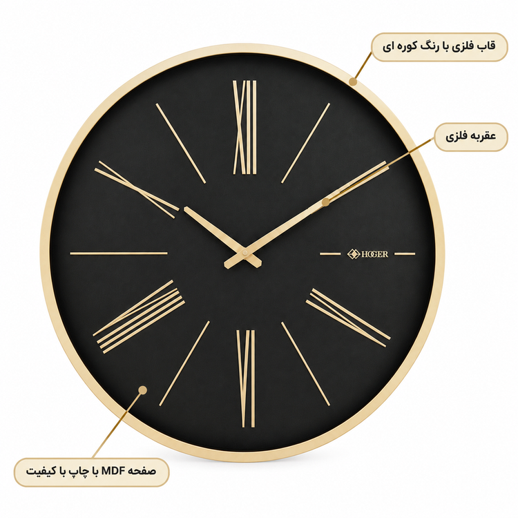 ساعت دیواری HOGER کد 148