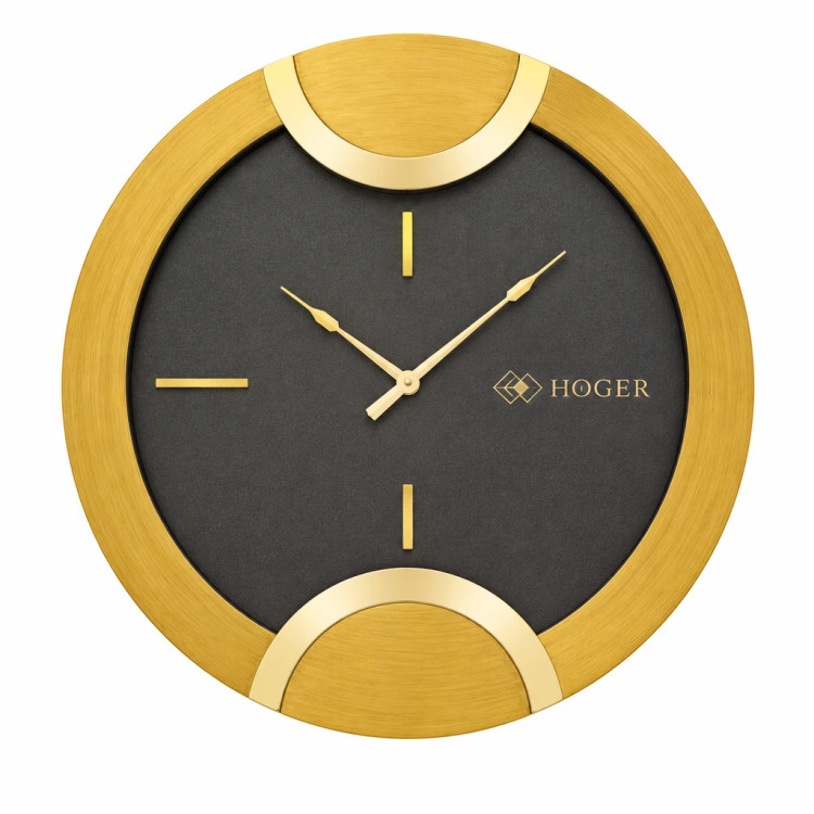 ساعت دیواری HOGER کد 1419 پتینه طلایی
