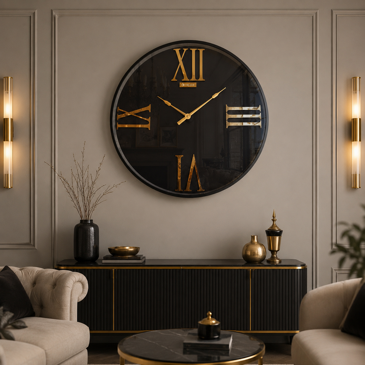 ساعت دیواری HOGER کد 240 مشکی